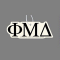 Paper Air Freshener W/ Tab - Greek Letters: Phi Mu Delta